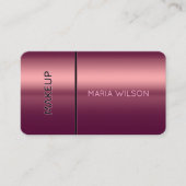 Faux mascara brush makeup Business Card Visitenkarte (Vorderseite)