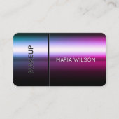 Faux mascara brush makeup Business Card Visitenkarte (Vorderseite)