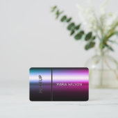 Faux mascara brush makeup Business Card Visitenkarte (Stehend Vorderseite)