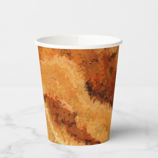 Faux Maserwurzelholz Pappbecher (Links)