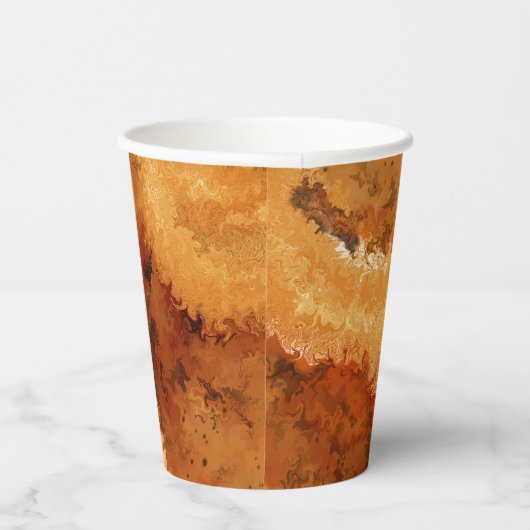 Faux Maserwurzelholz  Pappbecher (Rechts)