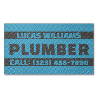 Faux metallic texture surface handyman magnetische visitenkarte