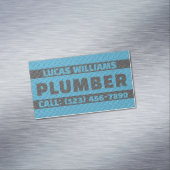 Faux metallic texture surface handyman  magnetische visitenkarte (Beispiel)