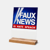 Faux News Acrylschild (Winkel)
