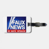 Faux News Gepäckanhänger (Rückseite horizontal)