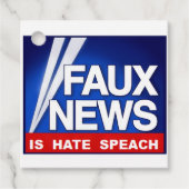 Faux News Geschenkanhänger (Vorderseite)