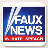 Faux News Getränkeuntersetzer (Vorderseite)