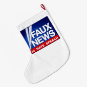 Faux News Großer Weihnachtsstrumpf (Rückseite (Hängend))