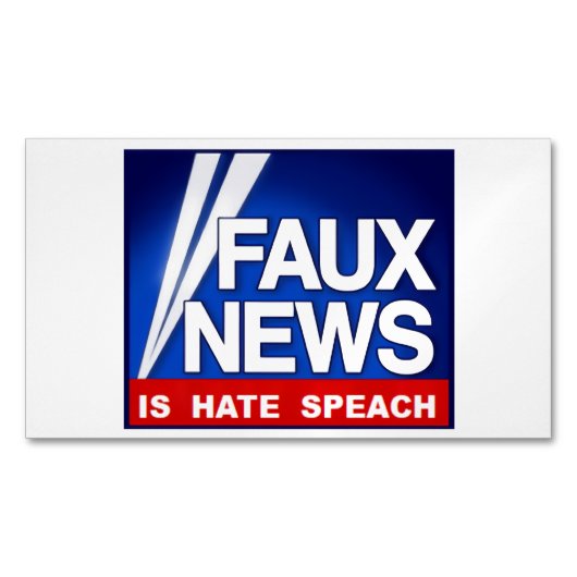 Faux News Magnetische Visitenkarte (Vorderseite)