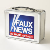 Faux News Metall Brotdose (Rückseite)