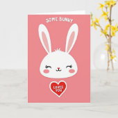 Faux Paper Some Bunny Loves You Card Karte (Gelbe Blume)