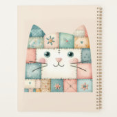Faux Patchwork Pastel Cottage Kitty Face Planer (Rückseite)