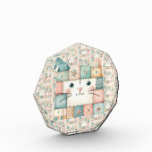 Faux Patchwork Pastel Kitty Cottage Fotoblock (Links)