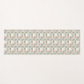 Faux-Patchwork-Pastell-Kätzchen-Cottage Yogamatte (Vorderseite (Horizontal))