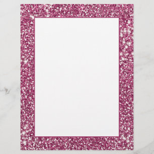 Faux-Pink-Glitter-Textur-ähnliches Grafikdesign Briefbogen