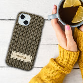 Faux-Pullover-Strick-Custom-Name-Phone-Cover Case-Mate iPhone Hülle