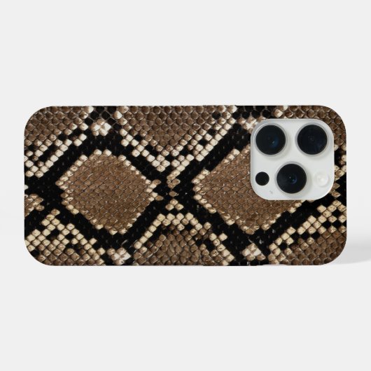 Faux Python Snake Skin iPhone Hülle (Rückseite (Horizontal))