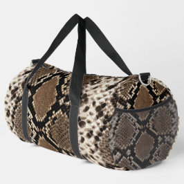 Faux Python Snakeskin Duffle Bag