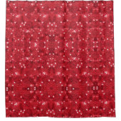 Faux Red Sequin Pattern Image Duschvorhang (Vorderseite)