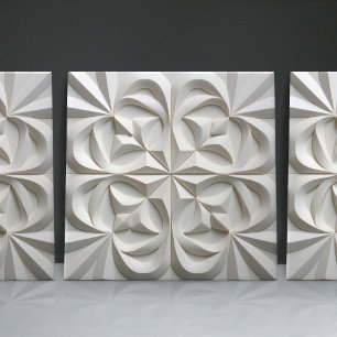 Faux-Relief-Blumen-Marokkanisches Fliesen-Homedeko Fliese