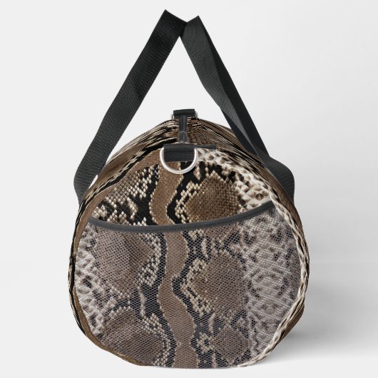 Faux Reticulated Python Snake Skin Duffle Bag (Rechts)