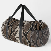 Faux Reticulated Python Snake Skin Duffle Bag (Rechte Ecke)