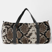 Faux Reticulated Python Snake Skin Duffle Bag (Rückseite)