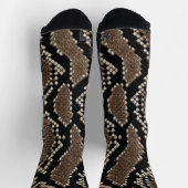 Faux Reticulated Python Snakeskin Socken (Oben)