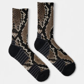 Faux Reticulated Python Snakeskin Socken (Rechts)