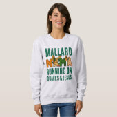 Faux Rhinestone MALLARD MAMA Sweatshirt (Vorne ganz)
