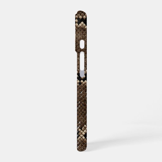 Faux Rock Python Snake Skin iPhone 16 Hülle (Linke Seite)