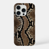 Faux Rock Python Snake Skin iPhone Hülle (Rückseite)