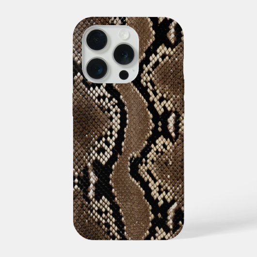 Faux Rock Python Snake Skin iPhone Hülle (Rückseite)