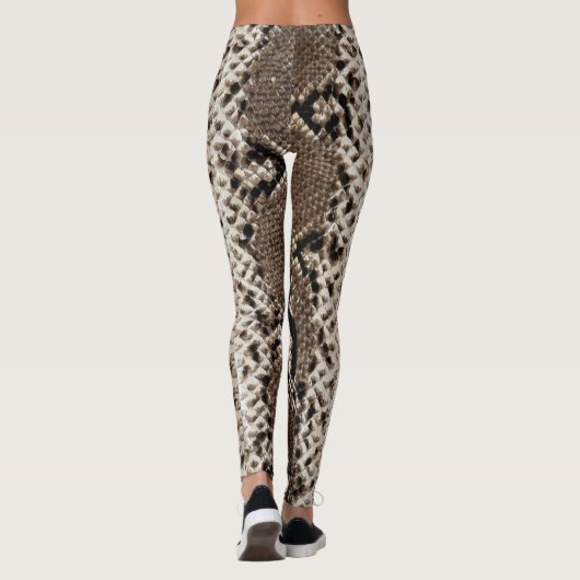 Faux Rock Python Snake Skin Leggings (Rückseite)