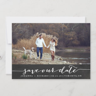 Faux-Schultafel-Handschrift-Skript Termin merken Save The Date