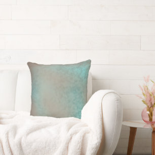 Faux-Spitzenmuster Teal Antik Kissen