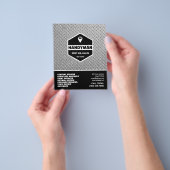 Faux stamped metal texture handyman flyer (Gruppe)