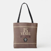 Faux studs employee milestone anniversary tote tasche (Rückseite)