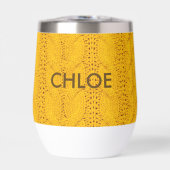 Faux Sweater Knit Custom Name & Monogram (Vorderseite)