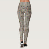 Faux-Textur mit Punktenmuster Leggings (Rückseite)