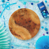 Faux-Walnut-Burel-Muster  Pappteller (Party)