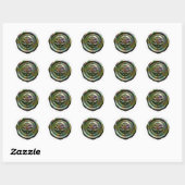 Faux Wax Envelope Seal Style 4 Green 23 Sticker (Blatt)