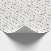 Faux White Wood Geschenkpapier (Ecke)