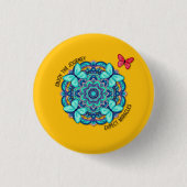 Faux Wrapped Canvas Print Button (Vorderseite)
