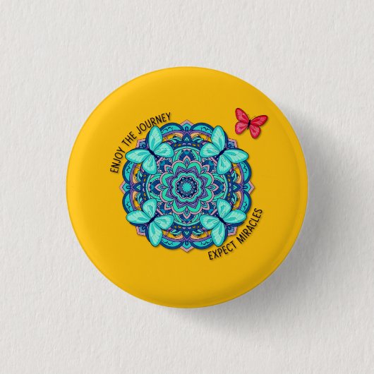 Faux Wrapped Canvas Print Button (Vorderseite)