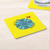 Faux Wrapped Canvas Print Rechteckiger Pappuntersetzer (angewinkelt)