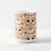 Faux Yarn Notch-Hook Christmas Cat – Cozy Holiday  Kaffeetasse (Mittel)