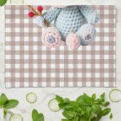 Faux Yarn Notch-Hook Koala Christmas Design Geschirrtuch (Gefaltet)