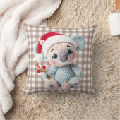 Faux Yarn Notch-Hook Koala Christmas Design Kissen (Decke)