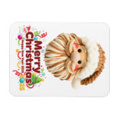 faux yarn pattern, notch-hook style, textured magnet (Horizontal)